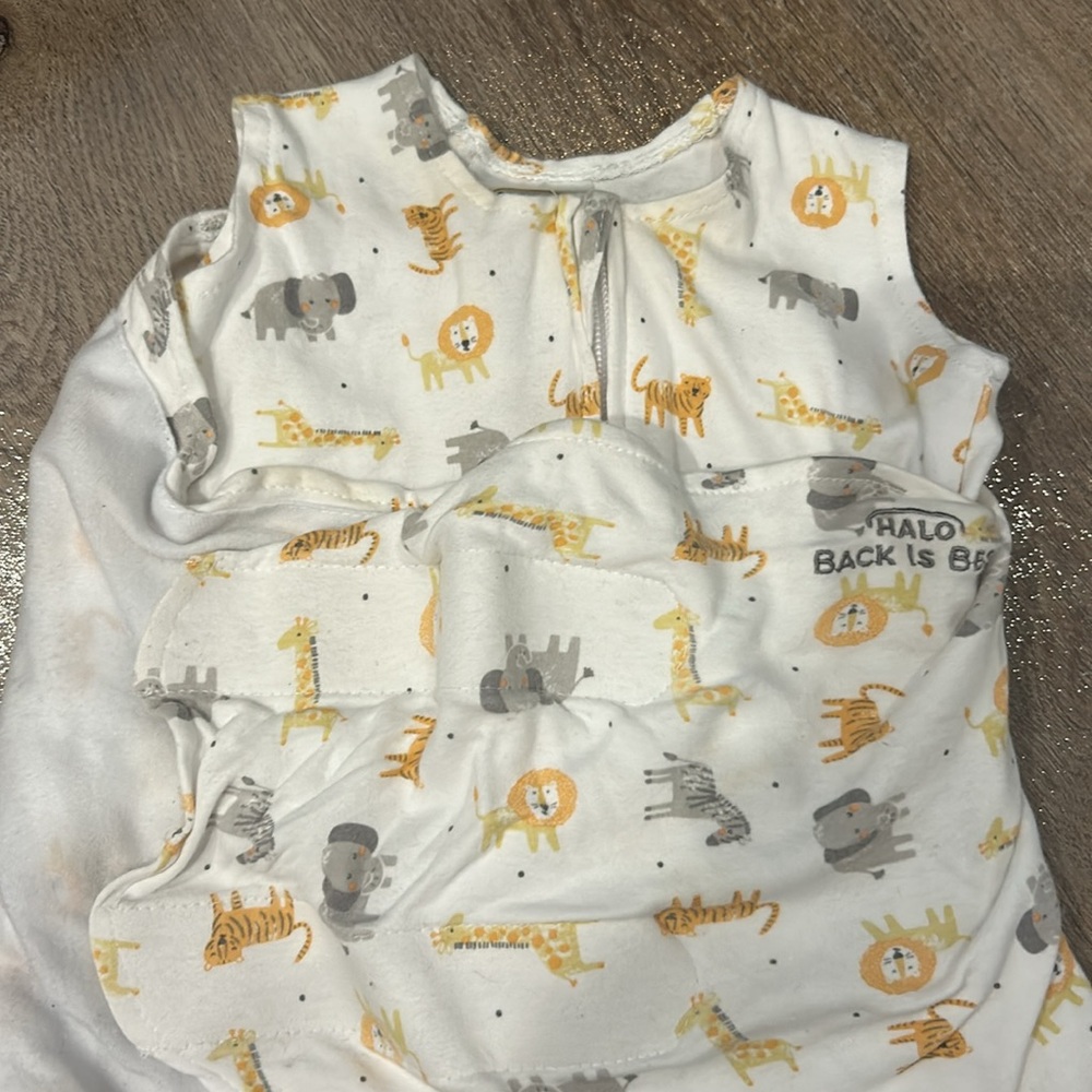 Halo newborn sleep swaddle sacks animals